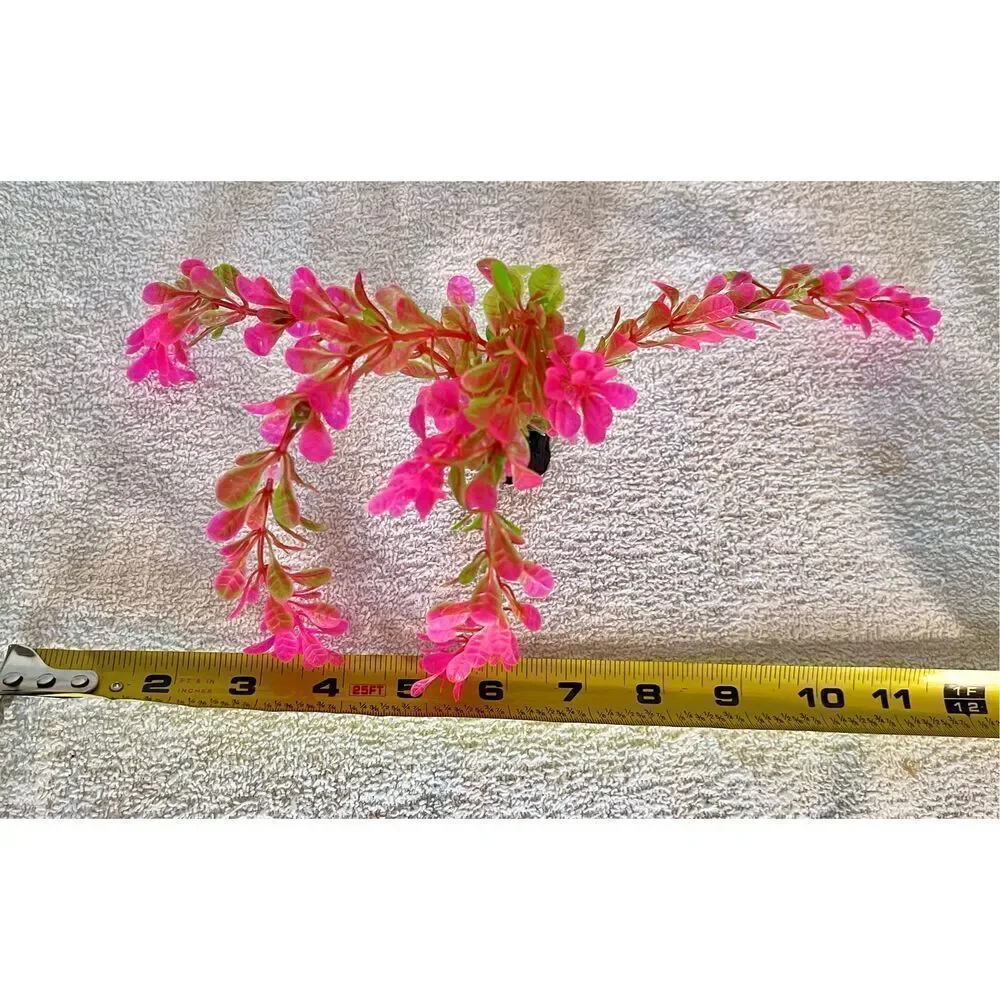 Pink Artificial Underwater Plant Aquarium Water Plant Fish Tank Landscape Decor